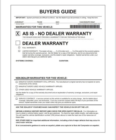 2023 Chevrolet Tahoe RST