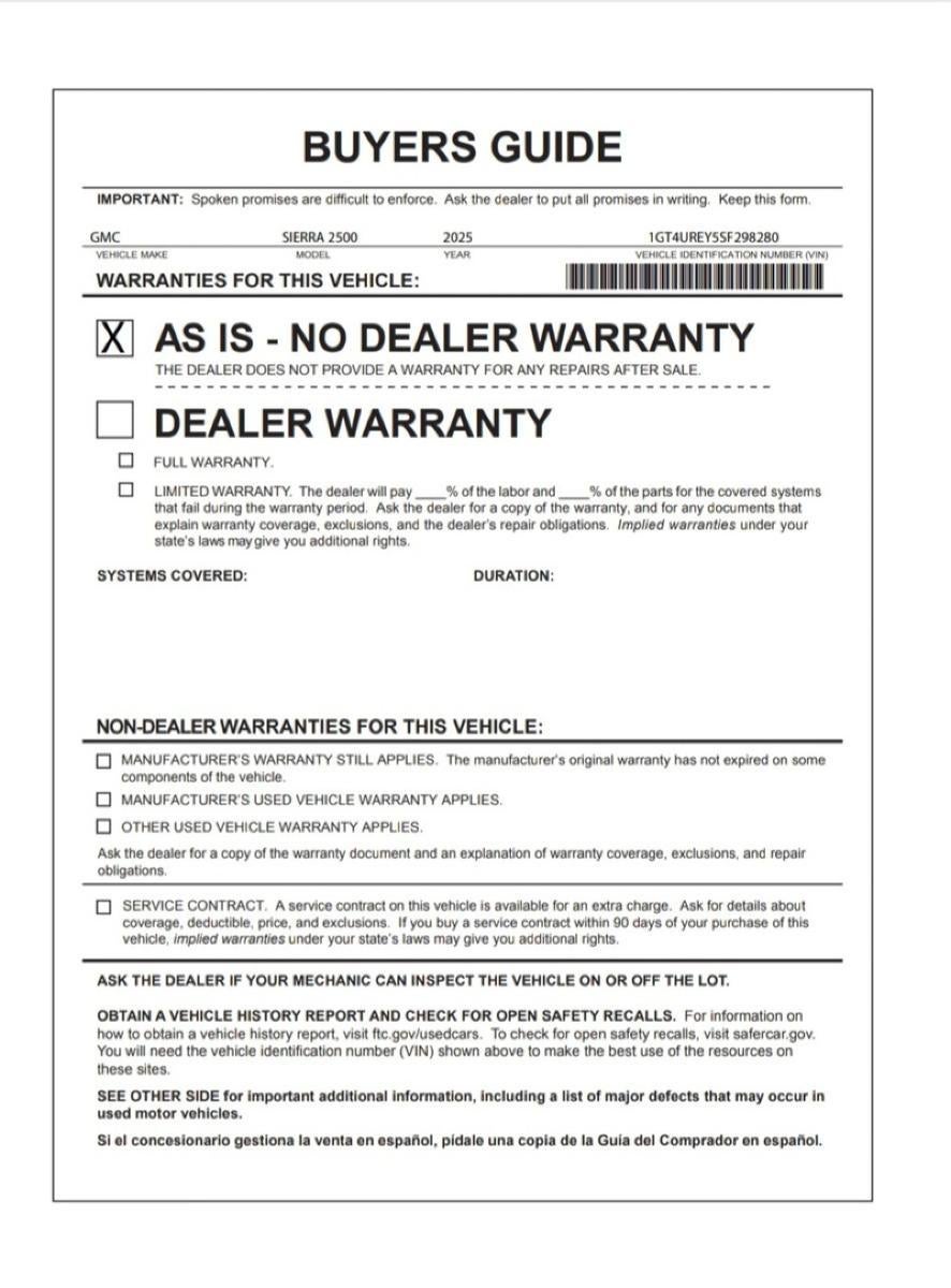 2025 GMC Sierra 2500 HD Denali