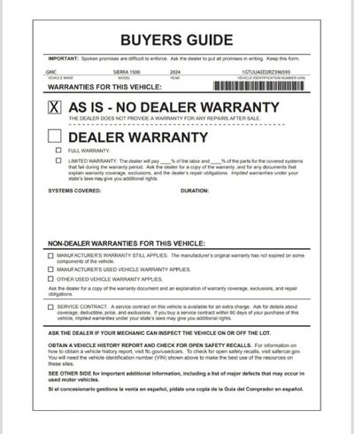2024 GMC Sierra 1500 Pro