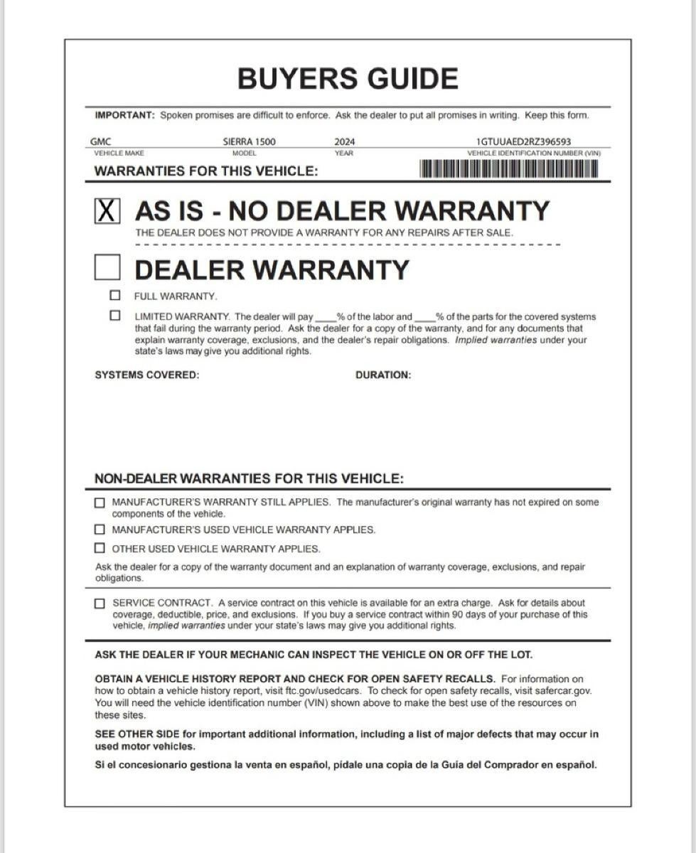2024 GMC Sierra 1500 Pro