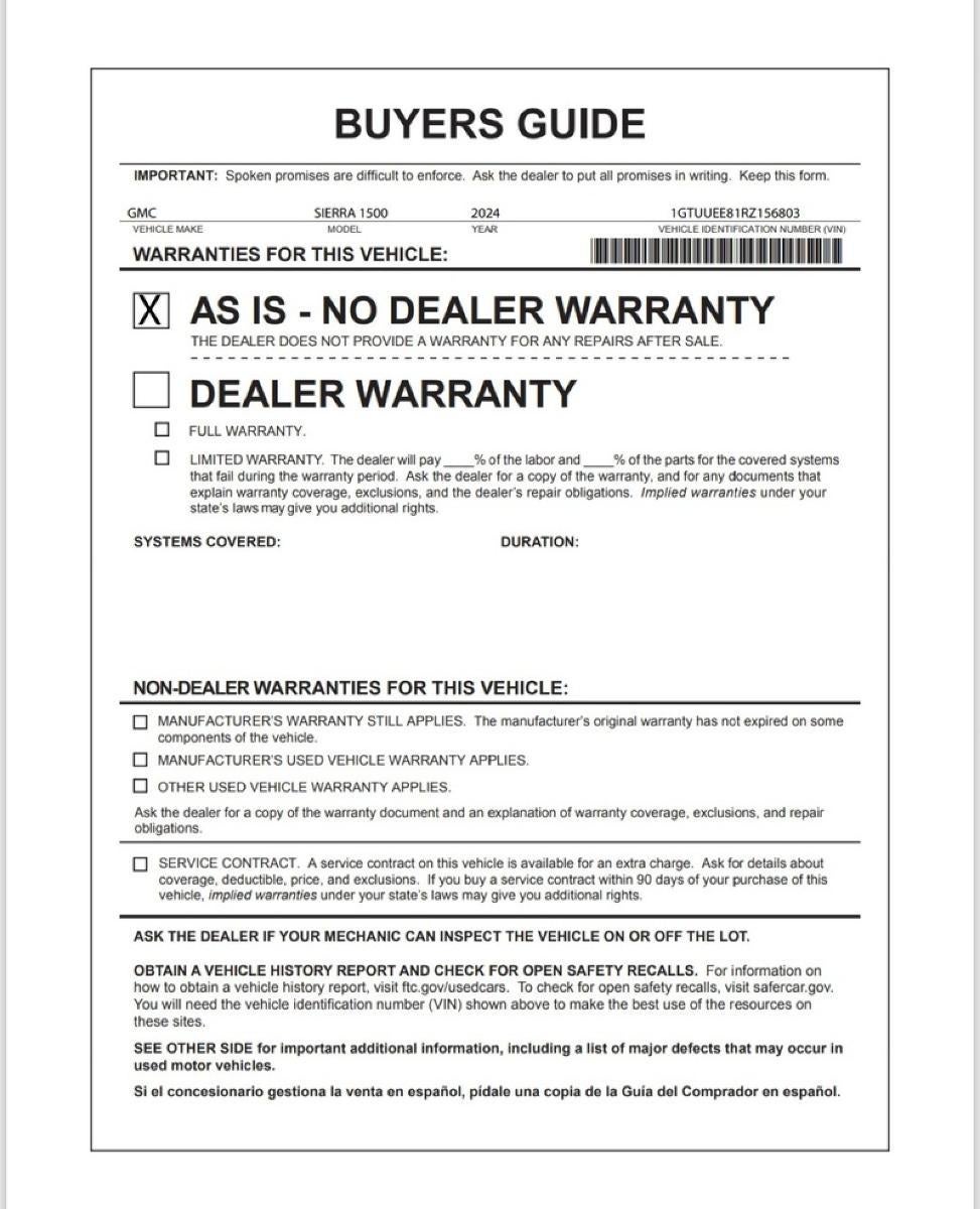 2024 GMC Sierra 1500 AT4
