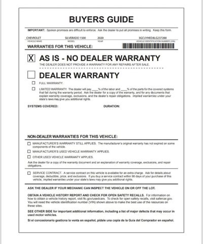 2020 Chevrolet Silverado 1500 High Country