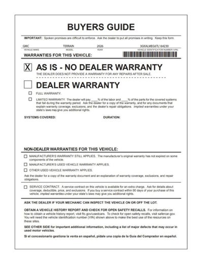 2026 GMC Terrain Elevation