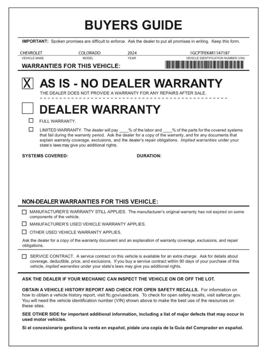 2024 Chevrolet Colorado ZR2