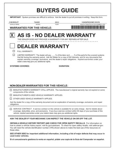 2022 Chevrolet Tahoe Z71