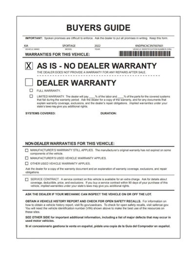 2022 Kia Sportage EX